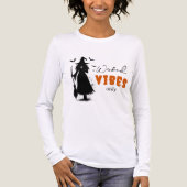 "Nur Wicked Vibes" - Halloween Black Hexe - Tri-Blend Shirt (Vorderseite)