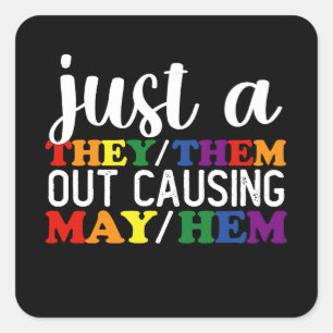 Nur, wie sie ausbrechen könnten sie quadratischer aufkleber