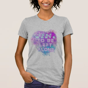 Nur Will, Links zu werden allein Autistic Pride T T-Shirt