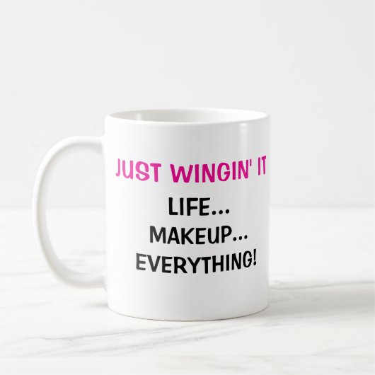 Nur Wingin' Es ist lustig, Frauen zum T - Shirt zu Kaffeetasse (Links)