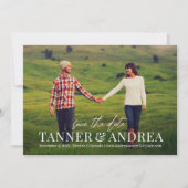 Nur wir EDITABLE COLOR Save the Date Card Dankeskarte (Vorderseite)