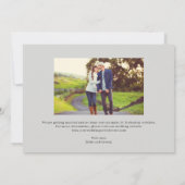 Nur wir EDITABLE COLOR Save the Date Card Dankeskarte (Rückseite)