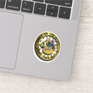 Nur wir können Aufkleber für Wildlife Footprint Co