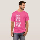 Nur wirkliches Herrenbekleidung-Rosa T-Shirt (Vorne ganz)