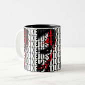 Nur Witz Zweifarbige Tasse (Vorderseite Links)