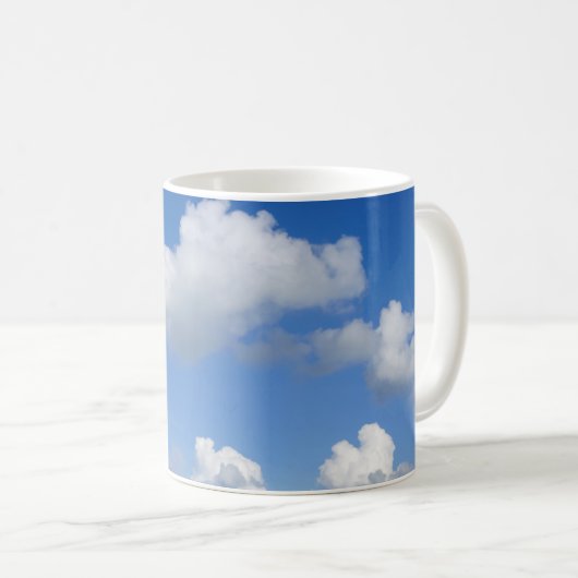 Nur Wolken Kaffeetasse (VorderseiteRechts)