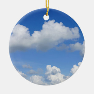 Nur Wolken Keramik Ornament