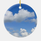 Nur Wolken Keramik Ornament (Hinten)