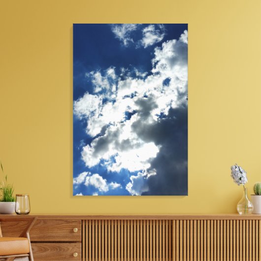 Nur Wolken Leinwanddruck (Insitu (Wohnzimmer))