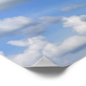 Nur Wolken Poster (Ecke)