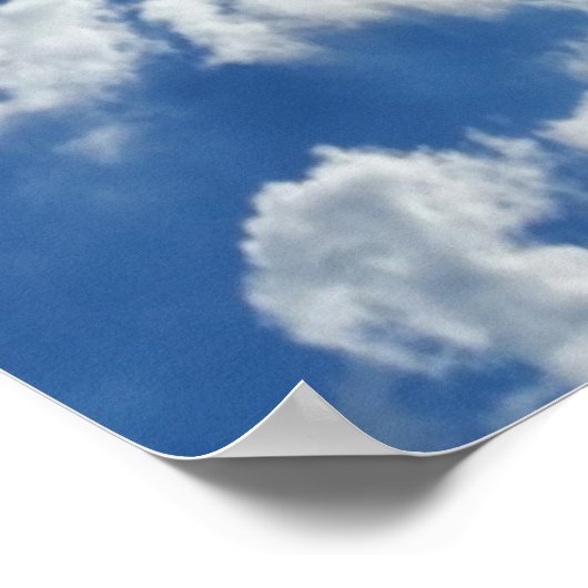 Nur Wolken Poster (Ecke)