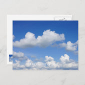 Nur Wolken Postkarte (Vorne/Hinten)