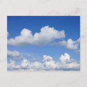 Nur Wolken Postkarte (Vorderseite)