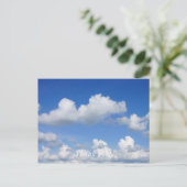 Nur Wolken Postkarte (Stehend Vorderseite)
