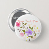 Nur wunderschöne Blume Button (Vorne & Hinten)