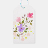 Nur wunderschöne Blume Geschenkanhänger (Rückseite)