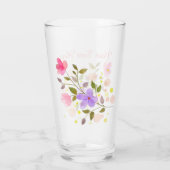 Nur wunderschöne Blume Glas (Rückseite)