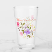 Nur wunderschöne Blume Glas (Vorderseite)