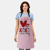 Nur XOXO-Durchstechflaschen, kardiales Herz Valent Schürze (Getragen)