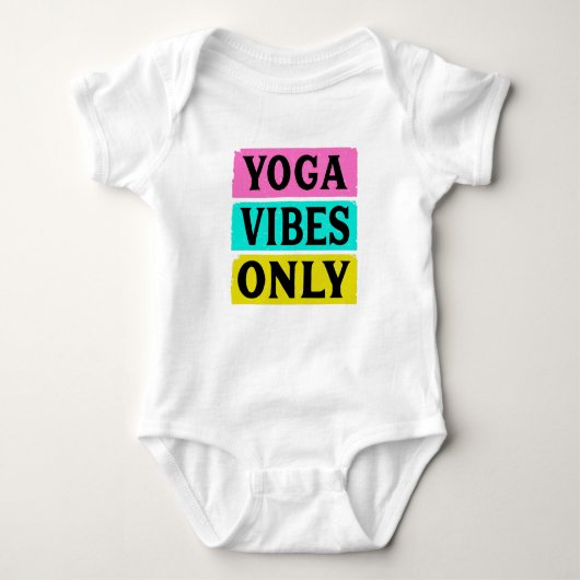 Nur Yoga Baby Strampler (Vorderseite)