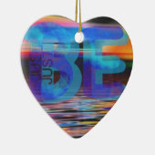 NUR Zitat Mindfulness Geschenke für Frauen und Män Keramikornament (Rechts)