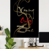 Nur Zone Vape Rauchschnecke-Halbglossposter Poster (Heimbüro)