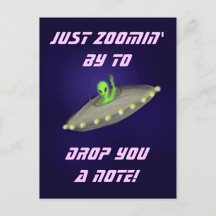 Nur zoomin' by, werfen Sie einen Hinweis v2-Postka Postkarte