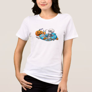 Nur zu Halloween Gewartet - Funny Spooky Tri-Blend Shirt