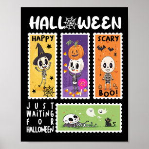 Nur zu Halloween Gewartet für Kinder Girlspostage  Poster