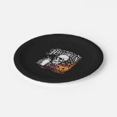 Nur zu Halloween Gewartet Pappteller (Schrägansicht)