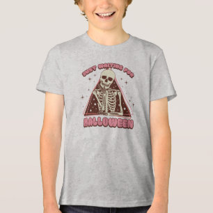 Nur zu Halloween Gewartet Tri-Blend Shirt
