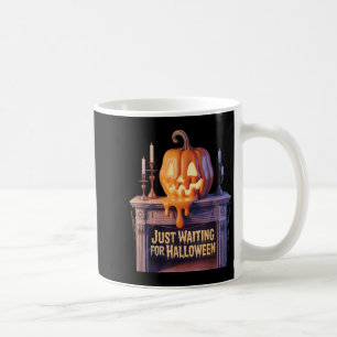 Nur zu Halloween Kürbislaterne Hallowee Gewartet Kaffeetasse