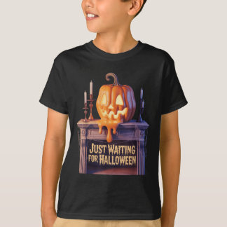 Nur zu Halloween Kürbislaterne Hallowee Gewartet T-Shirt