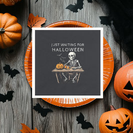 "Nur zu Halloween Napkins Gewartet | Funny Serviette