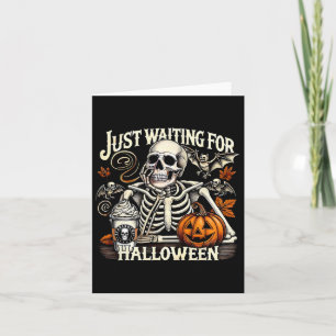 Nur zu Halloween Skelettkaffee Jack Gewartet oder Karte