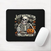 Nur zu Halloween Skelettkaffee Jack Gewartet oder Mousepad (Mit Mouse)