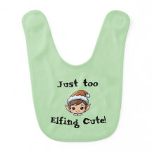Nur zu Niedlich Elfing! Baby Boy Bib