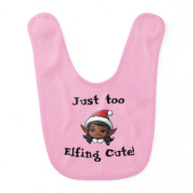 Nur zu Niedlich Elfing! Baby Girl Bib