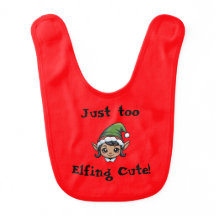 Nur zu Niedlich Elfing! Baby Girl Bib