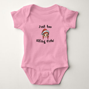 Nur zu Niedlich Elfing! Baby Girl One-Piece Bodysu Baby Strampler