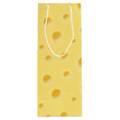 Nur zu zaghaft! Personalisierter Schweizer Käsewei Geschenktüte Für Weinflaschen (Rückseite)