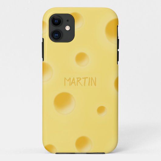 Nur zu zaghaft! Schweizer Käse Personalisiert Nied Case-Mate iPhone Hülle (Rückseite)