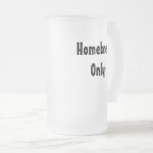 Nur Zuhause Brew Mattglas Bierglas (VorderseiteRechts)