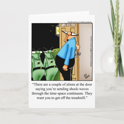 Nur zum Lachen Grußkarte Karte (Vorderseite)