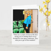 Nur zum Lachen Grußkarte Karte (Gelbe Blume)