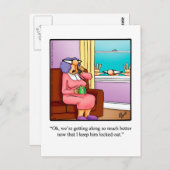 Nur zum Lachen Humorale Postkarte (Vorne/Hinten)