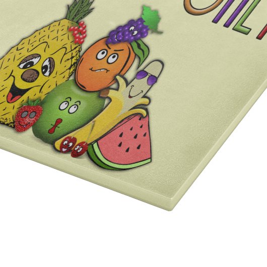 Nur zum Schneiden bestimmte Früchte Schneidebrett (Ecke)