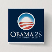 Nur zum Spaß Obama 2028 Button! Button (Vorderseite)