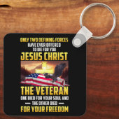 Nur zwei definierte Kräfte für Jesus Christus Die Schlüsselanhänger (Rückseite)