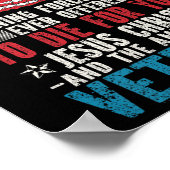 Nur zwei definierte Kräfte Jesus Christus Veteran  Poster (Ecke)